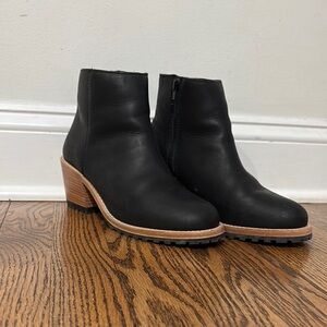 Portland Leather Black Ankle Booties